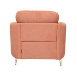 Arch 1 Seater Fabric Sofa (Rust)