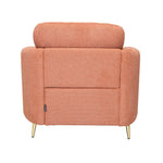 Arch 1 Seater Fabric Sofa (Rust)