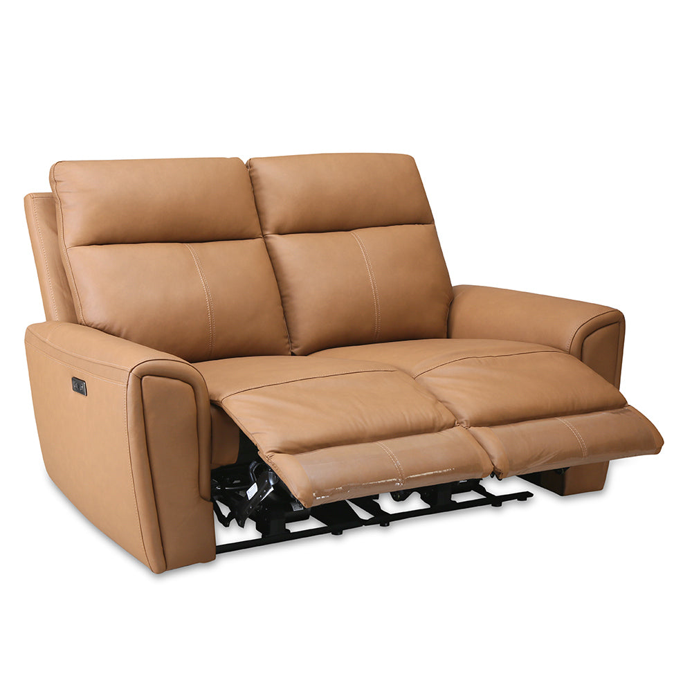 Venosa 2 Seater Electric Recliner Sofa (Tan)