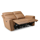 Venosa 2 Seater Electric Recliner Sofa (Tan)