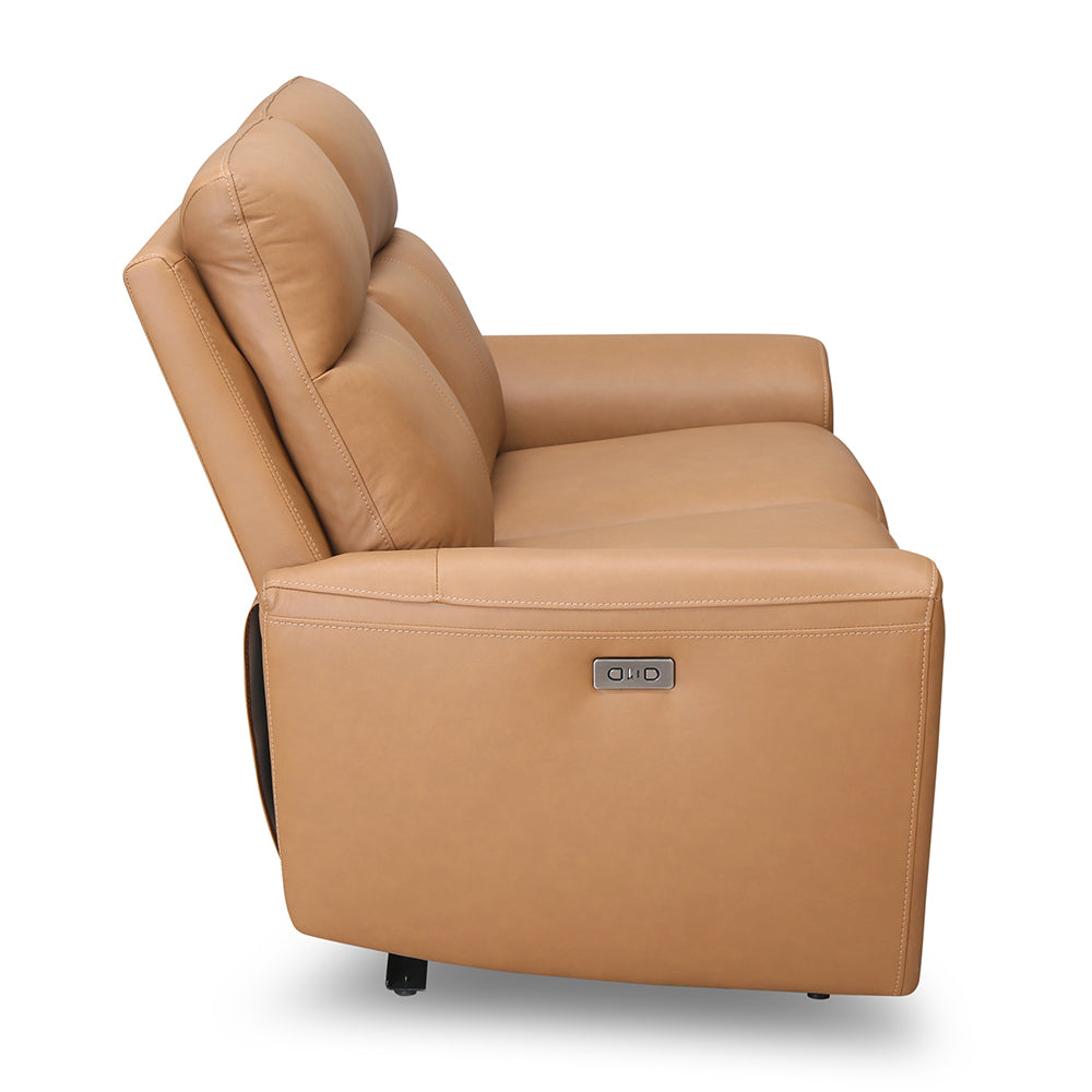 Venosa 2 Seater Electric Recliner Sofa (Tan)