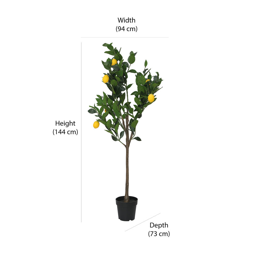 Artificial Lemon Tree With Pot (Green)