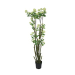 Artificial Snowball Tree With Pot (Green & Yellow)