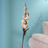 Artificial Magnolia Flower Stick (White)