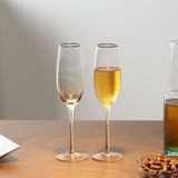 Nilkamal Cannes 270 ml Champagne Glasses Set of 2 (Transparent)