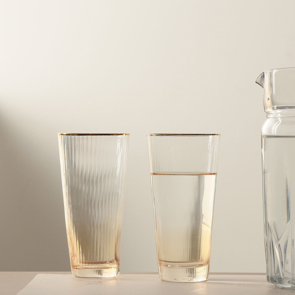 Cannes 450 ml Highball Glass Tumblers Set of 4 (Transparent)