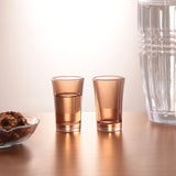 Nilkamal Atelier 48 ml Shot Glasses Set of 4 (Brown)