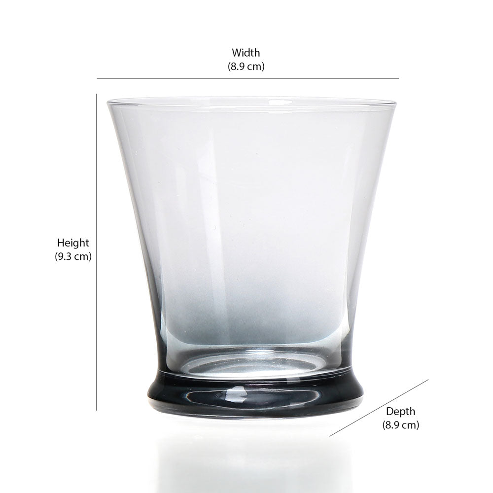 Lyon 260 ml Water Glass Tumblers Set of 4 (Transparent)