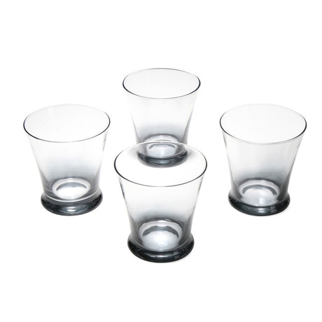 Lyon 260 ml Water Glass Tumblers Set of 4 (Transparent)