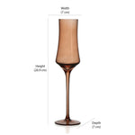 Atelier 150 ml Champagne Glasses Set of 2 (Brown)