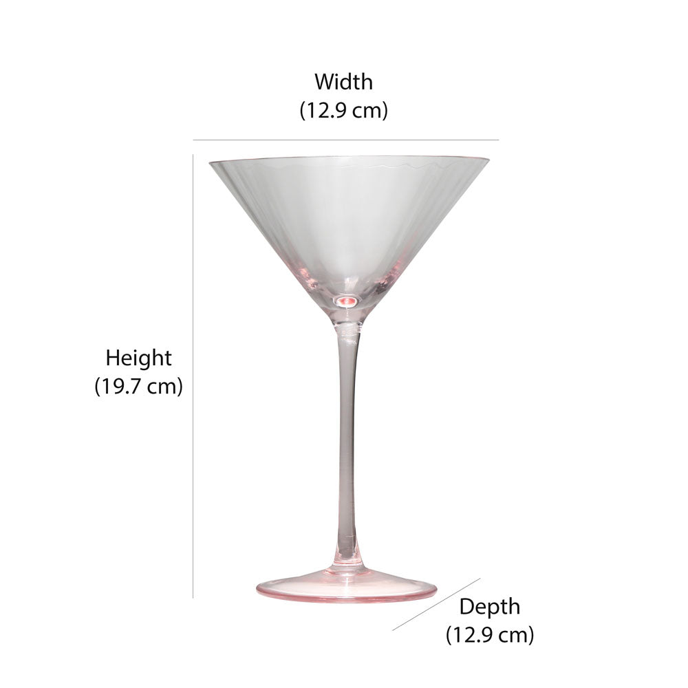 Kimberly 320 ml Martini Glasses Set of 2 (Transparent)