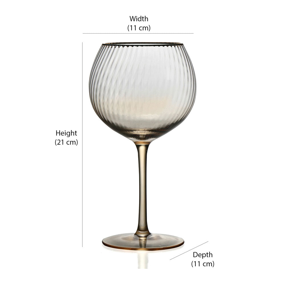 Cannes 680 ml Wine Glasses Set of 2 (Transparent)