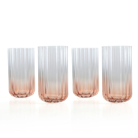 Marseille 440 ml Highball Glasses Set of 4 (Transparent)