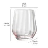 Kimberly 450 ml Water Glass Tumblers Set of 4 (Transparent)