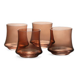 Atelier 360 ml Water Glass Tumblers Set of 4 (Brown)