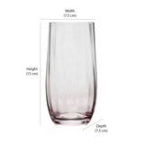 Kimberly 520 ml Highball Glass Tumblers Set of 4 (Transparent)