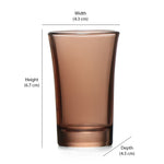 Atelier 48 ml Shot Glasses Set of 4 (Brown)