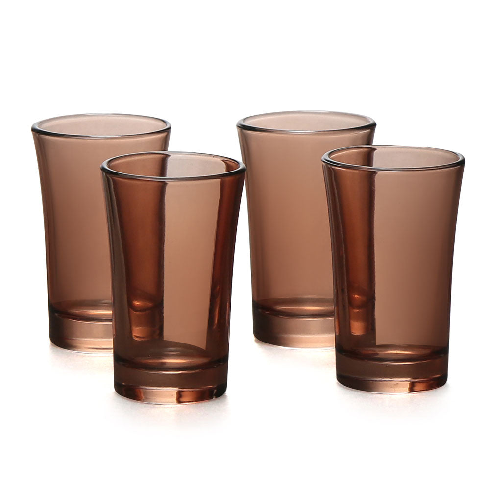 Atelier 48 ml Shot Glasses Set of 4 (Brown)