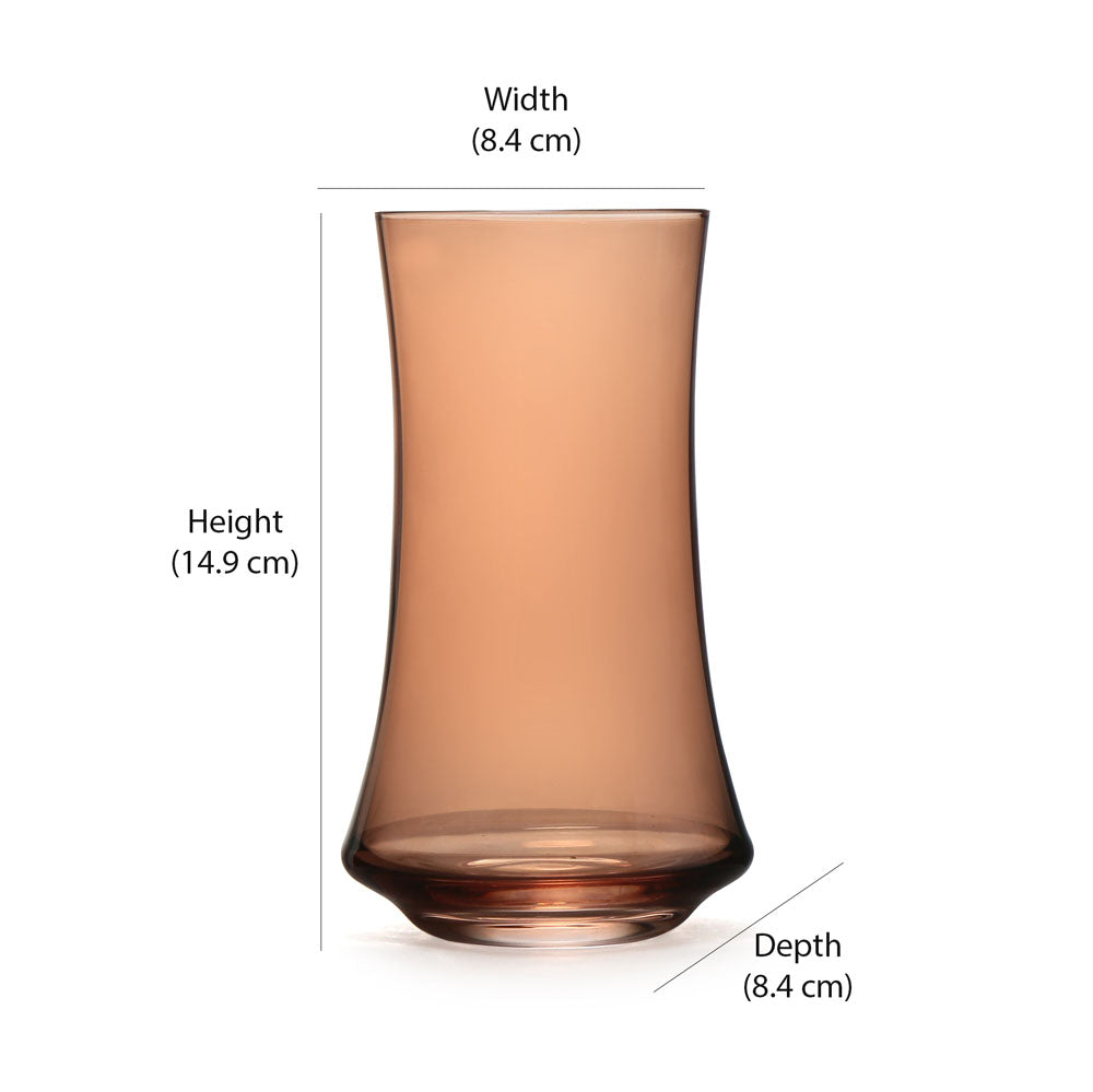 Atelier 430 ml Highball Glasses Set of 4 (Brown)