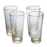 Cannes 450 ml Highball Glass Tumblers Set of 4 (Transparent)