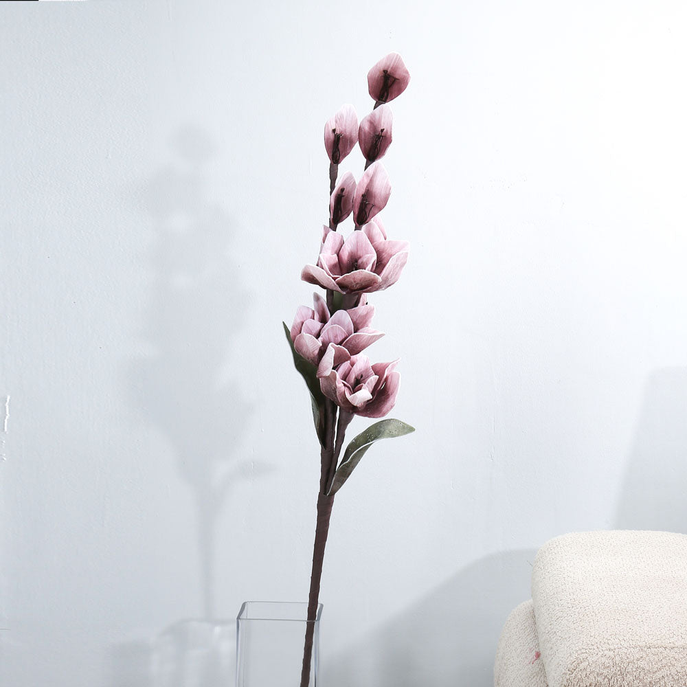 Nilkamal Artificial Magnolia Flower Stick (Purple)