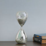 Decorative Sand Hour Glass Showpiece (White)