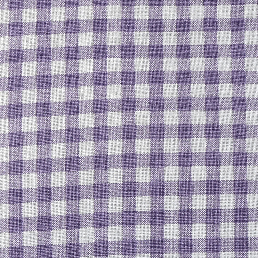 Checkered Cotton 16" x 16" Filled Cushion (Purple)