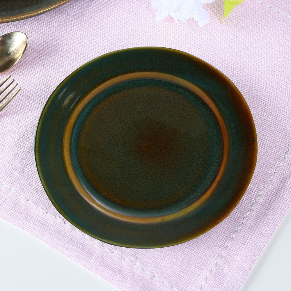 Glaze Quarter Plate (Moss Green)