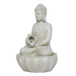 Decorative Buddha With Bowl Polyresin Water Fountain (Sand)