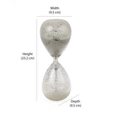 Decorative Sand Hour Glass Showpiece (White)