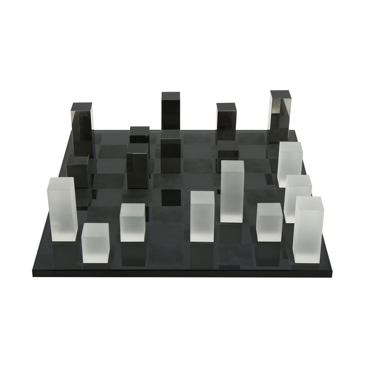 Decorative Crystal Chessboard Showpiece (Black)