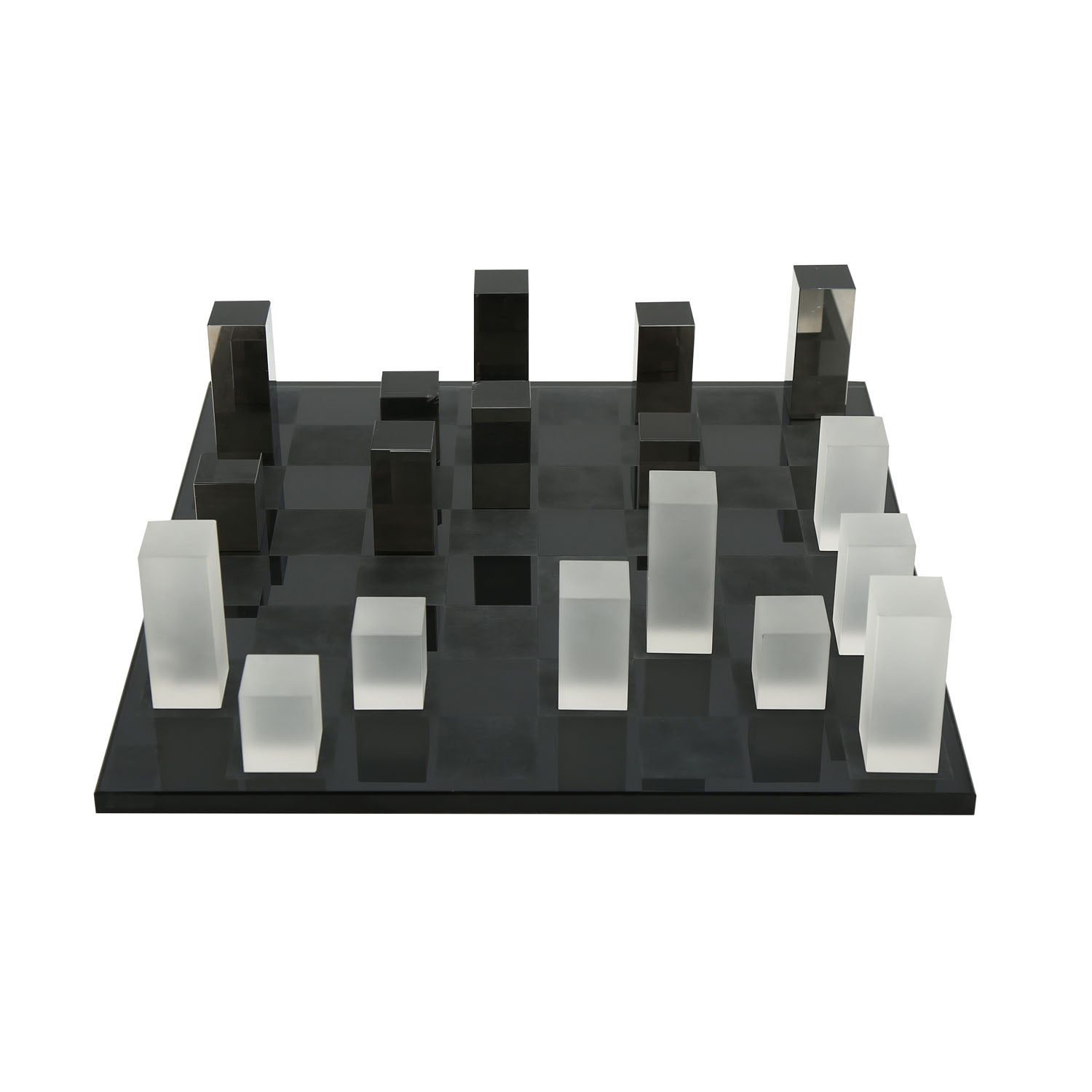 Decorative Crystal Chessboard Showpiece (Black)