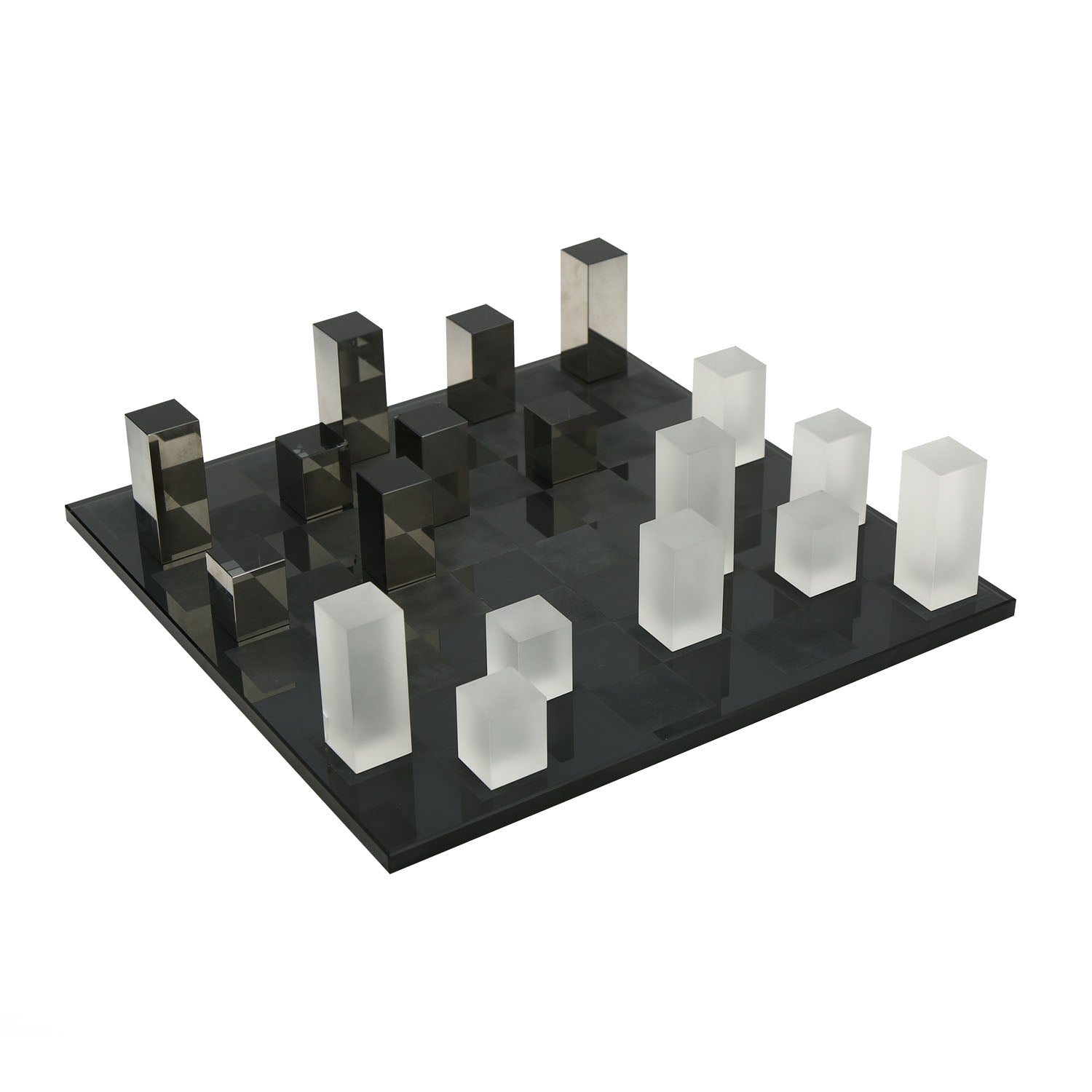 Decorative Crystal Chessboard Showpiece (Black)