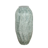 Decorative Wavy Iron Floor Vase (Blue)