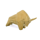 Defensive Bull Ceramic Decorative Showpiece (Gold)