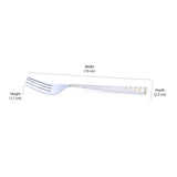 Arias by Lara Dutta Honey Comb Stainless Steel Dinner Fork Set of 6