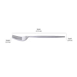 Arias by Lara Dutta Canary Stainless Steel Dinner Fork Set of 6