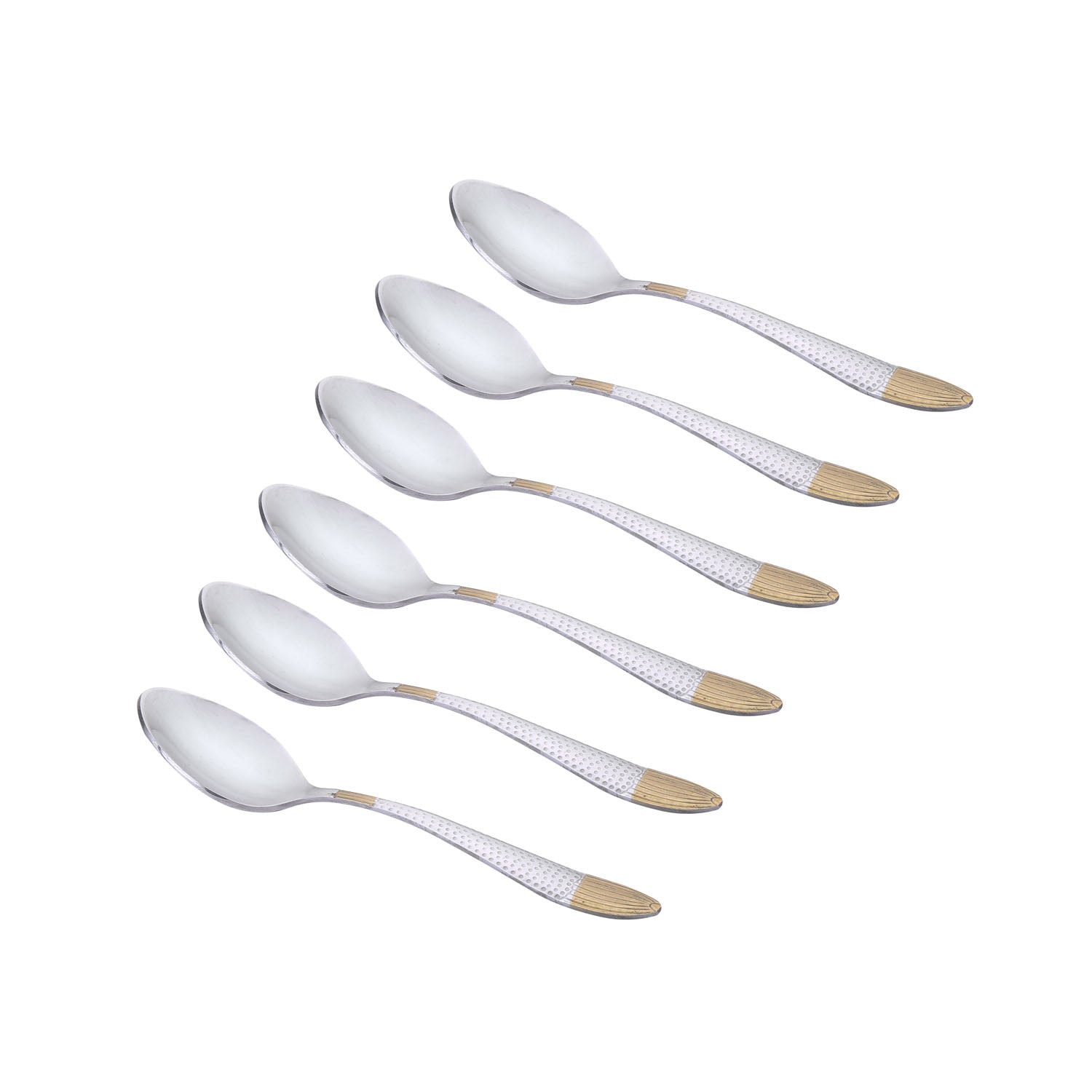 Arias by Lara Dutta Goldfin Stainless Steel Tea Spoon Set of 6