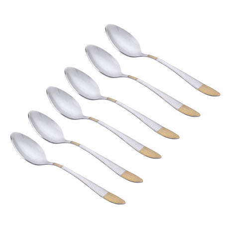 Arias by Lara Dutta Goldfin Stainless Steel Baby Spoon Set of 6