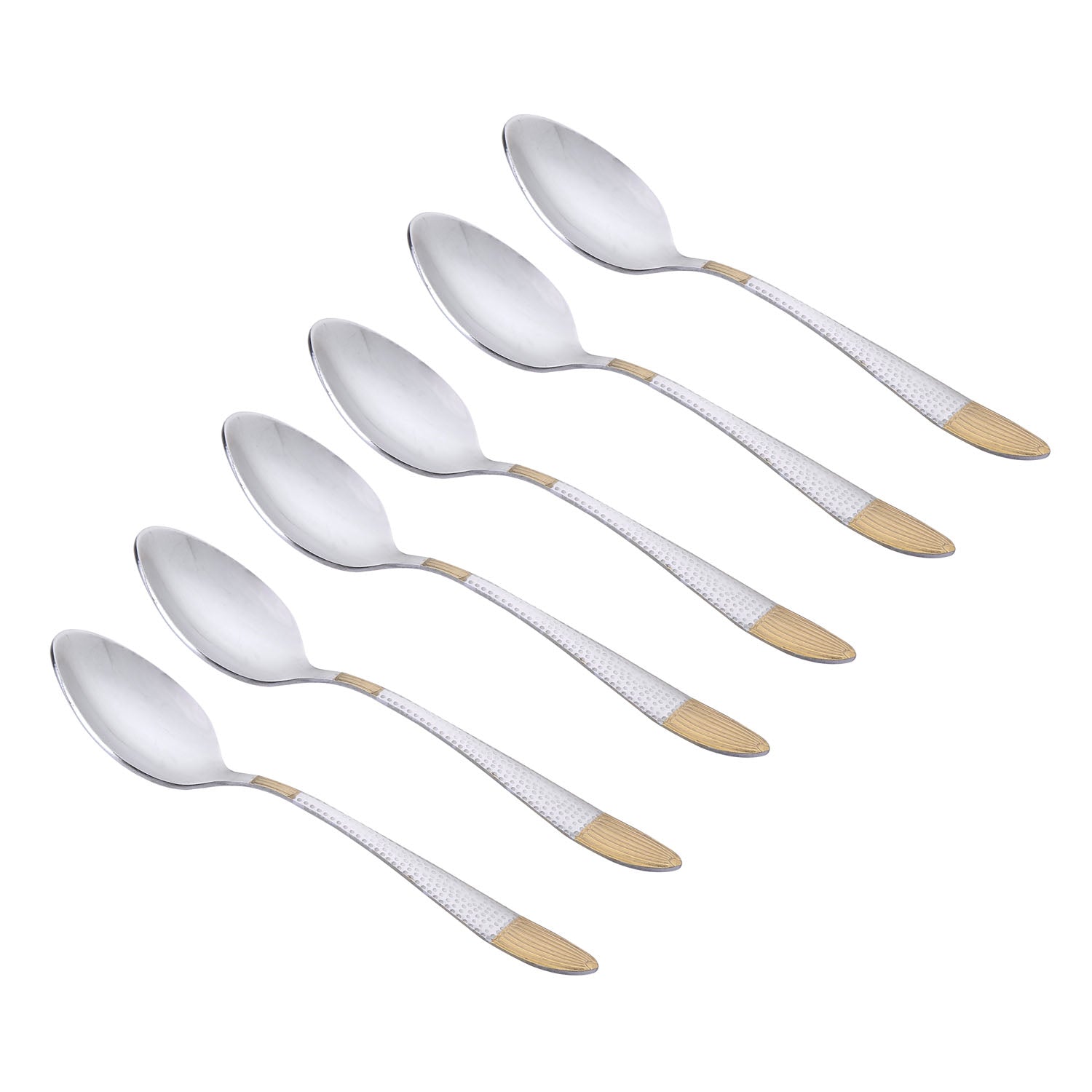 Arias by Lara Dutta Goldfin Stainless Steel Baby Spoon Set of 6