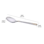 Arias by Lara Dutta Honey Comb Stainless Steel Tea Spoon Set of 6