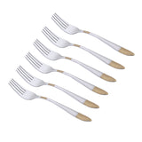 Arias by Lara Dutta Goldfin Stainless Steel Dinner Fork Set of 6