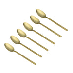 Arias by Lara Dutta Gold Rush Stainless Steel Dinner Spoon Set of 6