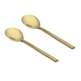 Arias by Lara Dutta Gold Rush Stainless Steel Serving Spoon Set of 2