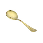 Arias by Lara Dutta Safari Gold Stainless Steel Serving Spoon Set of 2