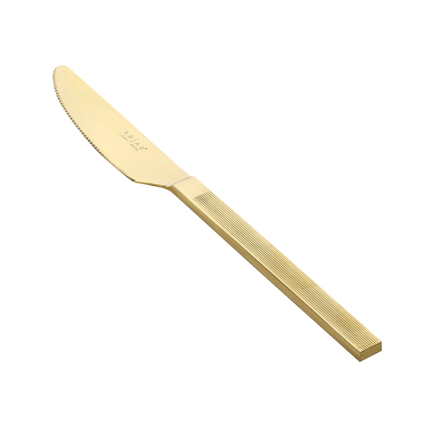 Arias by Lara Dutta Gold Rush Stainless Steel Knife Set of 2