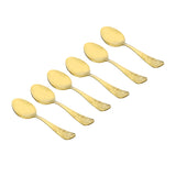 Arias by Lara Dutta Safari Gold Stainless Steel Baby Spoon Set of 6