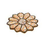 Floral Beaded Coasters Set of 4 (Multicolor)