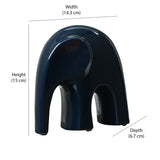 Elephant Ceramic Showpiece (Blue)