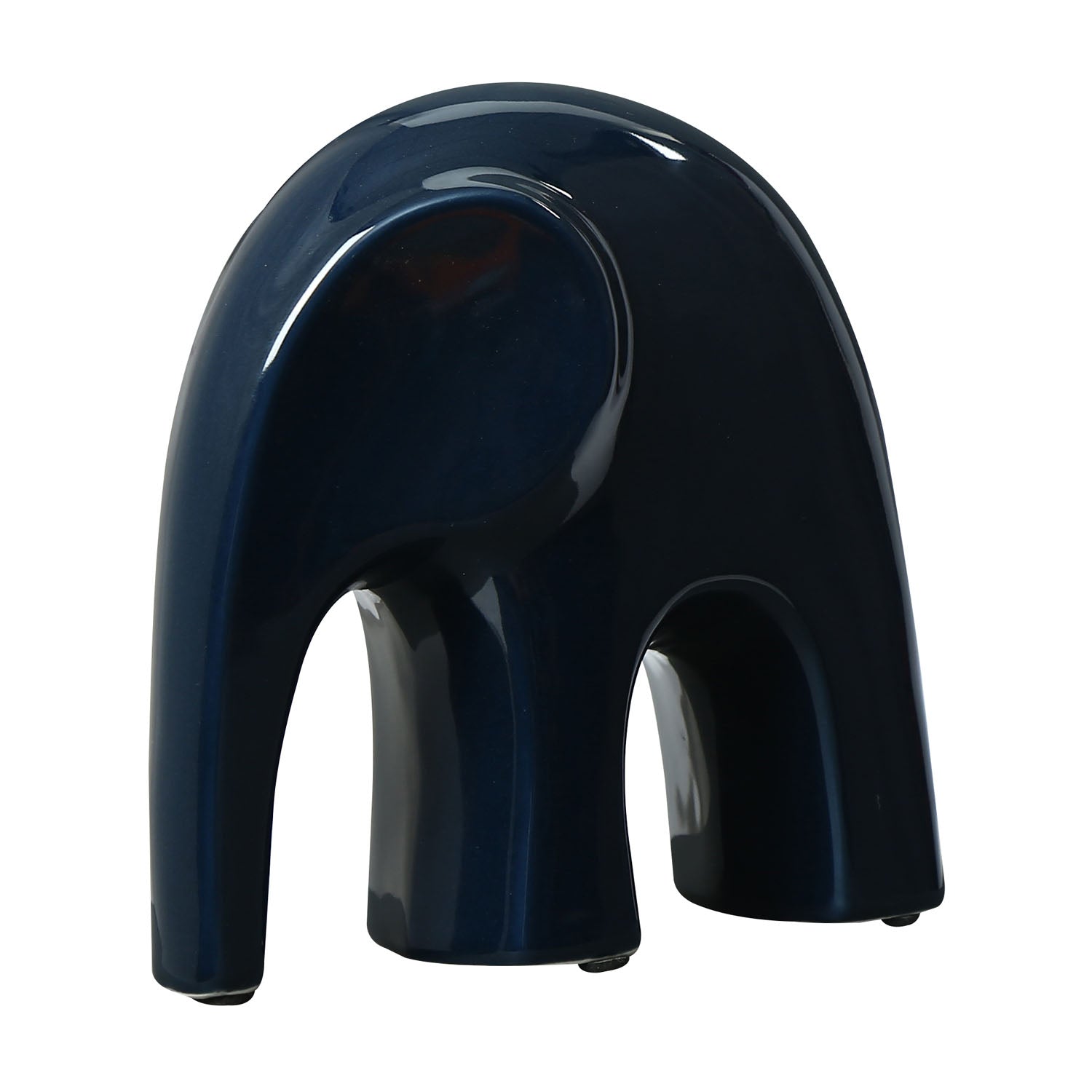 Elephant Ceramic Showpiece (Blue)